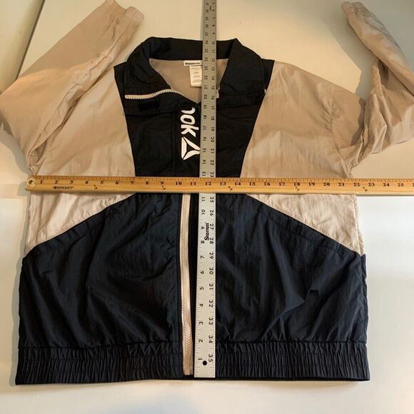 Reebok Jacket Womens M Medium Colorblock Crossfit Retro Windbreaker Zip Up Mesh - Picture 9 of 16